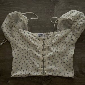 princess polly crop top size 6